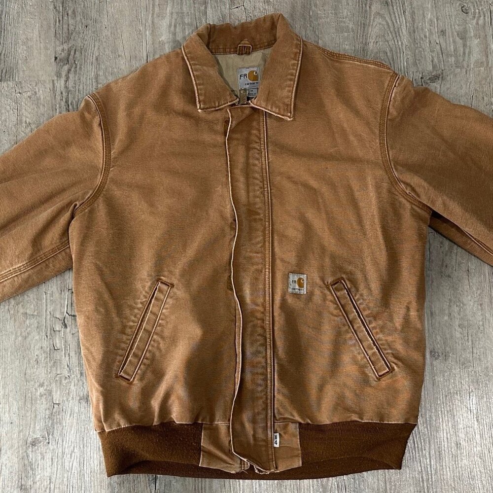 Carhartt FR Flame-Resistant Duck Jacket Brown Men’s Medium Regular 2012